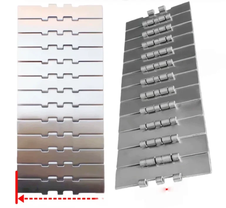 1Meter  Width:152. 304Stainless steel chain plate 812 single-stranded straight chain plate pitch 38.1