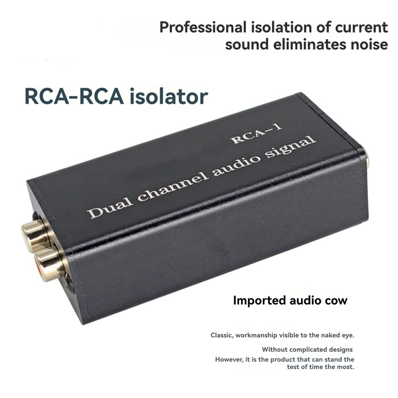 M16K-RCA-1 Audio Common Ground Isolator Anti-Noise Filter Electrical Flow Sound Elimination Noise Filter