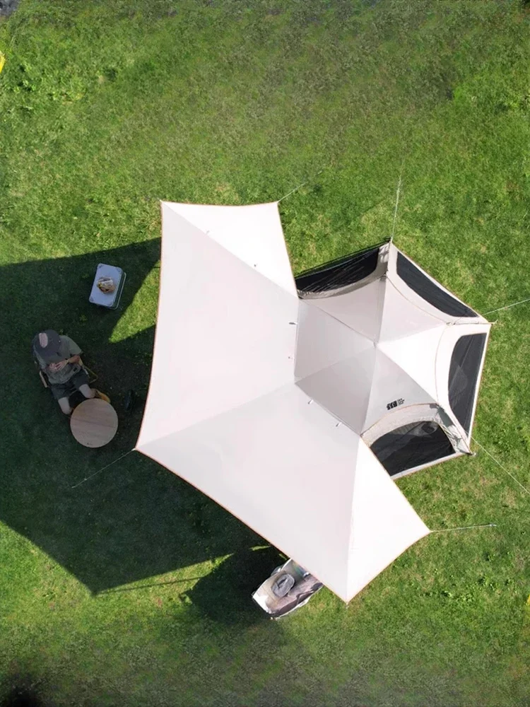 Tent canopy integrated large portable foldable