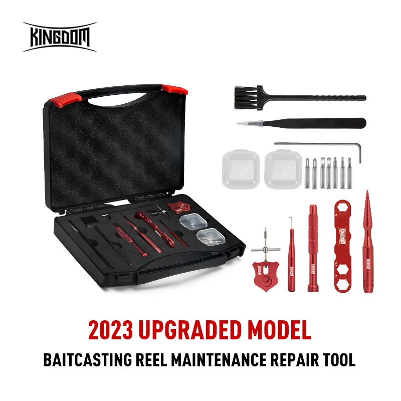 best fishing reel maintenance kits QUA'ANNYU Kit, Professional Fishing Reel Care & Repair Tool Set with 24/30/38-in-1 Screwdriver Set (Gold+Manual Screwdriver) : Sports & Outdoors Synthetic Reel Grease Syringe Kingdom Tools For Reel Maintenance