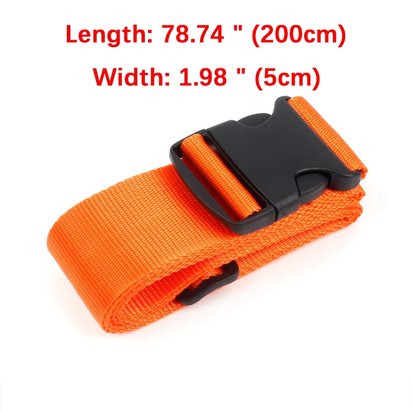 Straight Shaped Luggage Straps for Suitcase, Polyester Luggage Belt with Adjustable Release Buckle Travel Accessory image 3