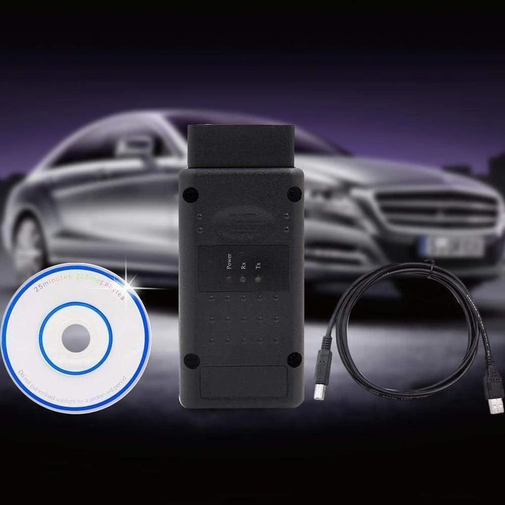 1Set OBDII Diagnostic Scanner Tool Interface Code Reader For Opel Vectra-C Astra-H Zafira-B CAN-BUS ABS+Plastic Black Car Parts