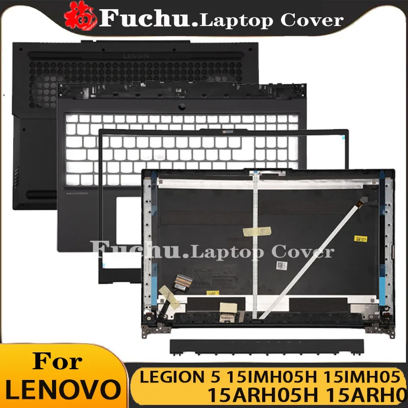Imagem -01 - Tampa Traseira do Laptop Tampa Traseira Superior Moldura Frontal Palmrest Base Inferior Superior Case Lenovo Legion 15imh05h 15imh05 15arh05h 15arh05 tampa traseira do laptop tampa traseira superior moldura frontal palmrest base inferior superior case lenovo legion 15imh05h 15imh05 15arh05h 15arh05 01
