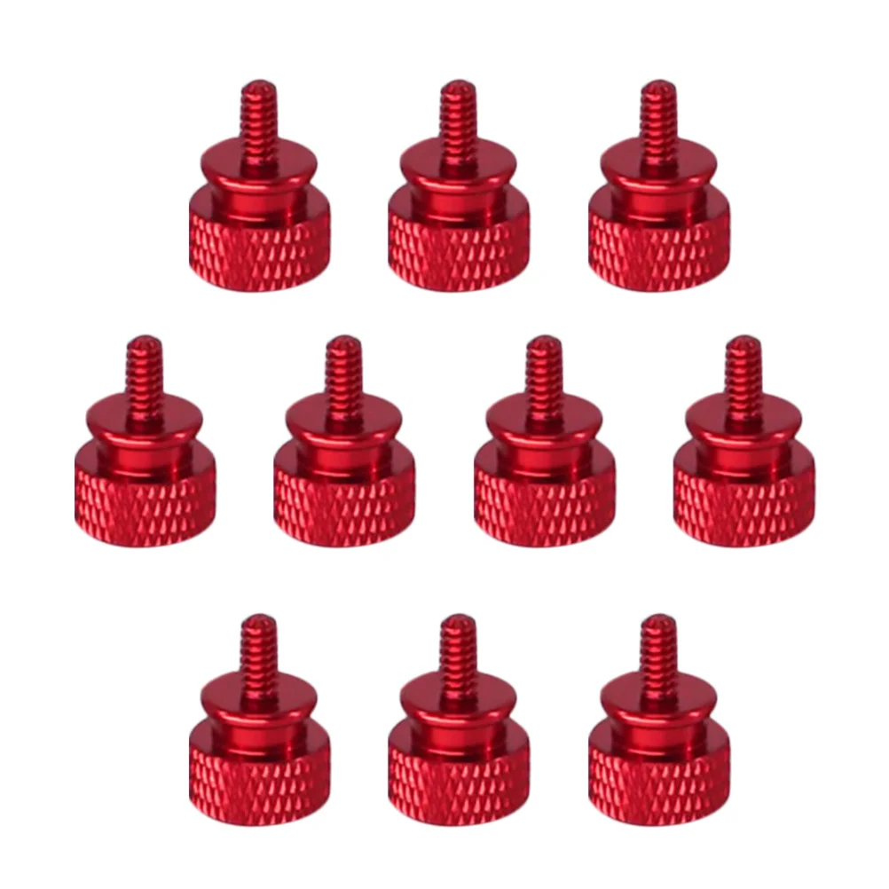 

10Pcs Electroplated Aluminum Alloy Knurled Thumbscrew Computer Chassis Screw Tool-Free Installation for Pci Slot Computer Supply