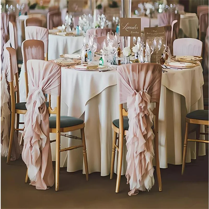 Bamboo Chair decorations Chiavari Chair Sash Ball For Wedding Chair Cover Event Party Hotel Decoration