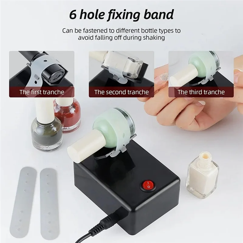 Anti-Caking Electric Model Paints Nail Lacquer Shaker Shaking Machine UV Gel Paint Liquid Evenly Tools-A77G