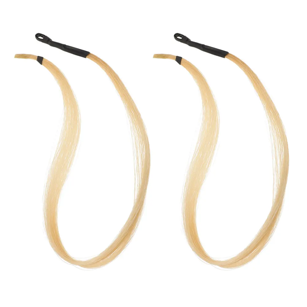 2set Erhu Bow Hair Replacement 80Cm Natural Horsetail For Chinese Musical Instrument Parts Sturdy Elasticity Teaching Tool