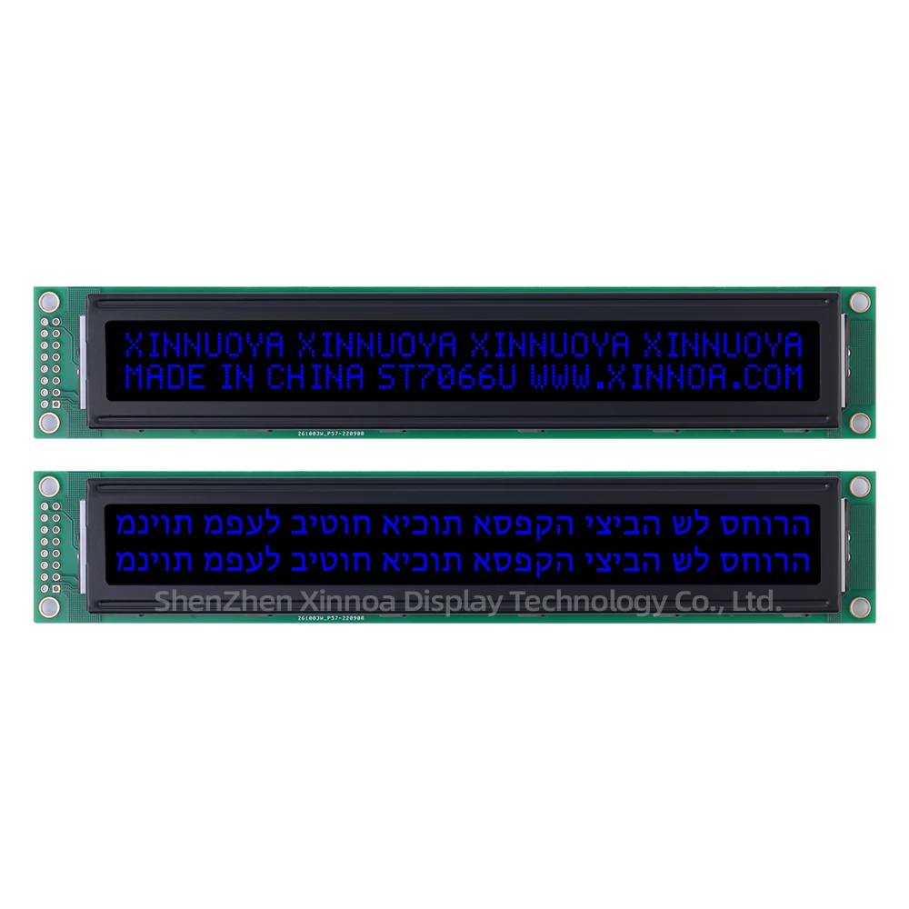 Tela lcd lcm para computador industrial, 402 40*2 40x2 lcd 5v 3.3v btn, filme preto, letras vermelhas, hebraico 4002a, tela lcd lcm