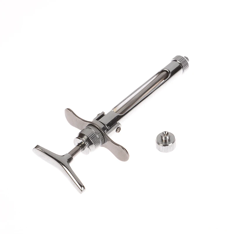 

1pcs Dental Stainless Steel Syringe Pen-Style Aspirating Dental Surgical Instrument Dentist Injector Tools