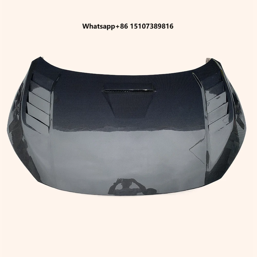 For Civic 2016-2021 FC Carbon Fiber Vented Cooling Hood Bonnet KZ Style