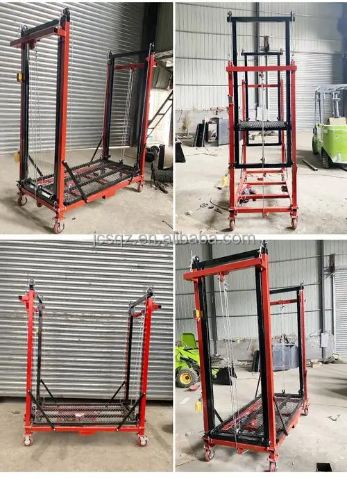 2-13mm Electric Lifting Platform Mobile Electric Scaffolding Scaffold With Remote Control for Construction Warehouse Use