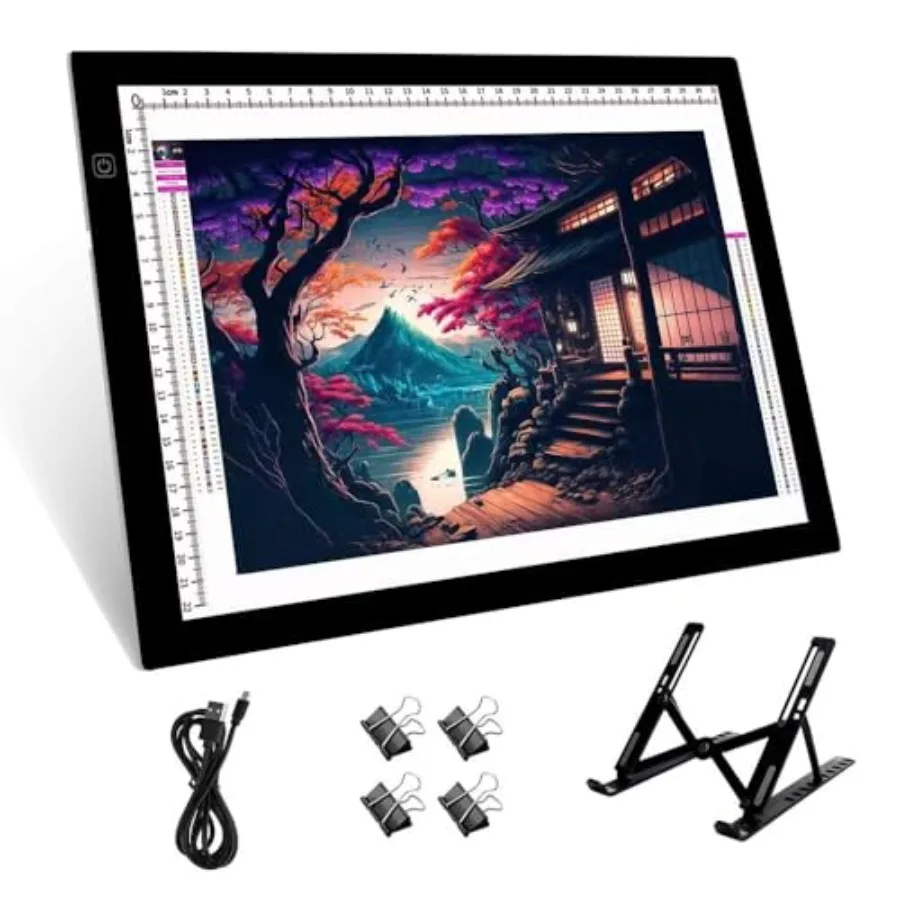 

Световой планшет для копирования с 3 уровнями регулировки яркости для татуировок, рисования, стриминга, скетчинга, анимации, трафаретирования, виниловой резки