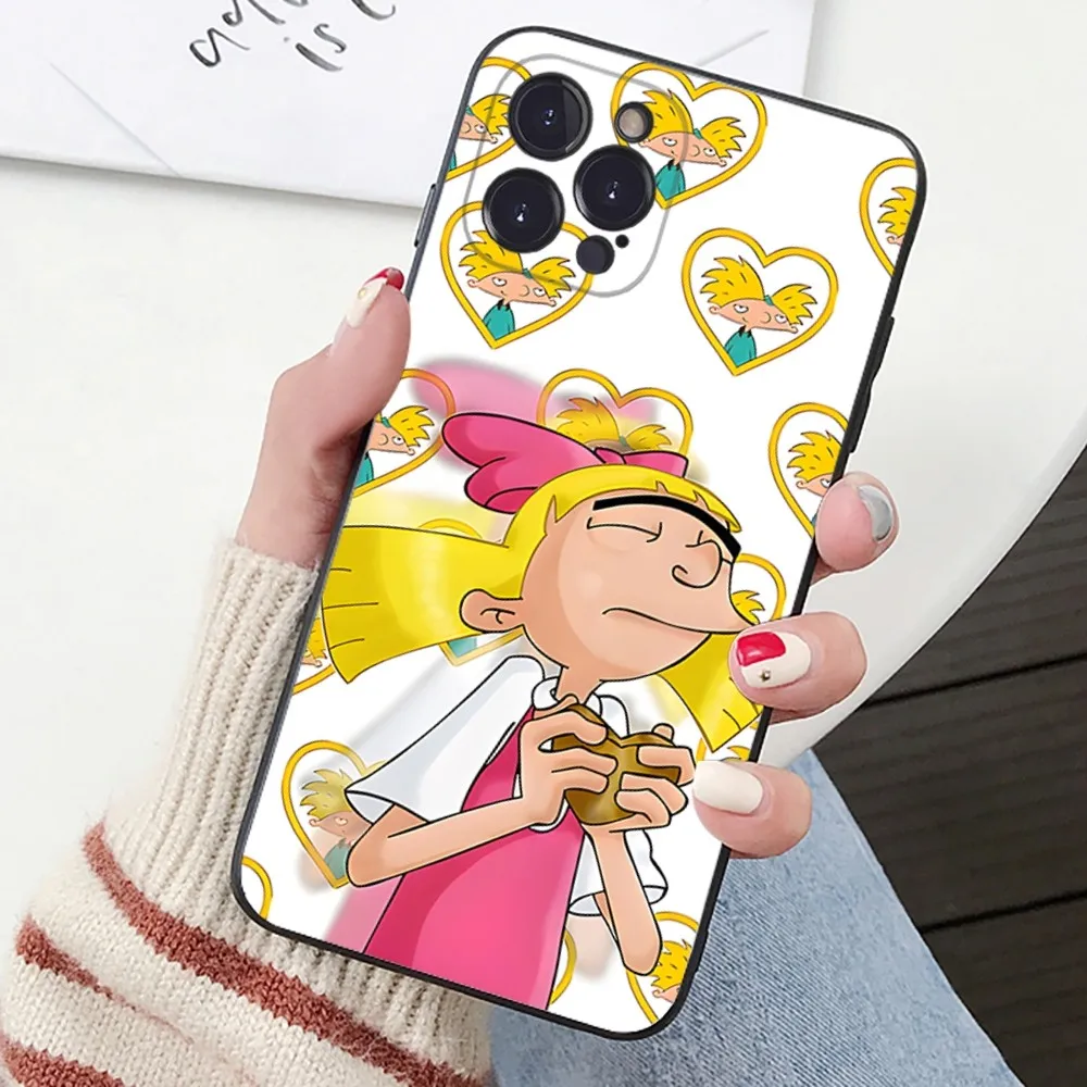 Hey A-Arnold H-Helga Phone Case For IPhone 16 15 14 11 12 13 Mini Pro XS Max Cover 6 7 8 Plus X Funda Shell