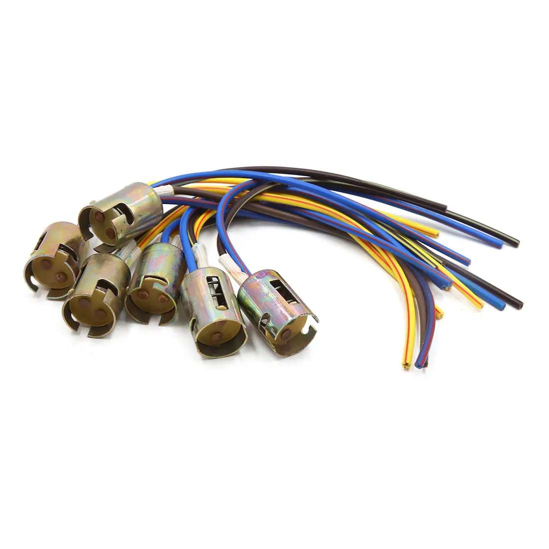 X AUTOHAUX 2/3/4/6pcs Auto 3 Wires 1157 Bulb Socket Brake Turn Signal Light Harness LED Lamp Adapter Car Replacement Accessories