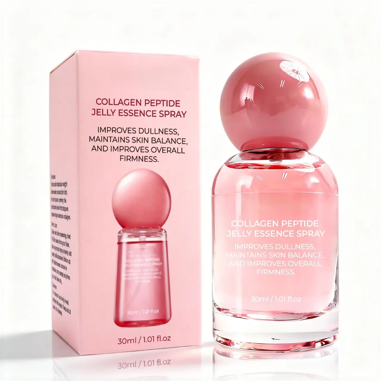 Collagen Peptide Jelly Essence Spray 30ml - Hydrating Essential Mist for Plump, Firm & Radiant Skin.