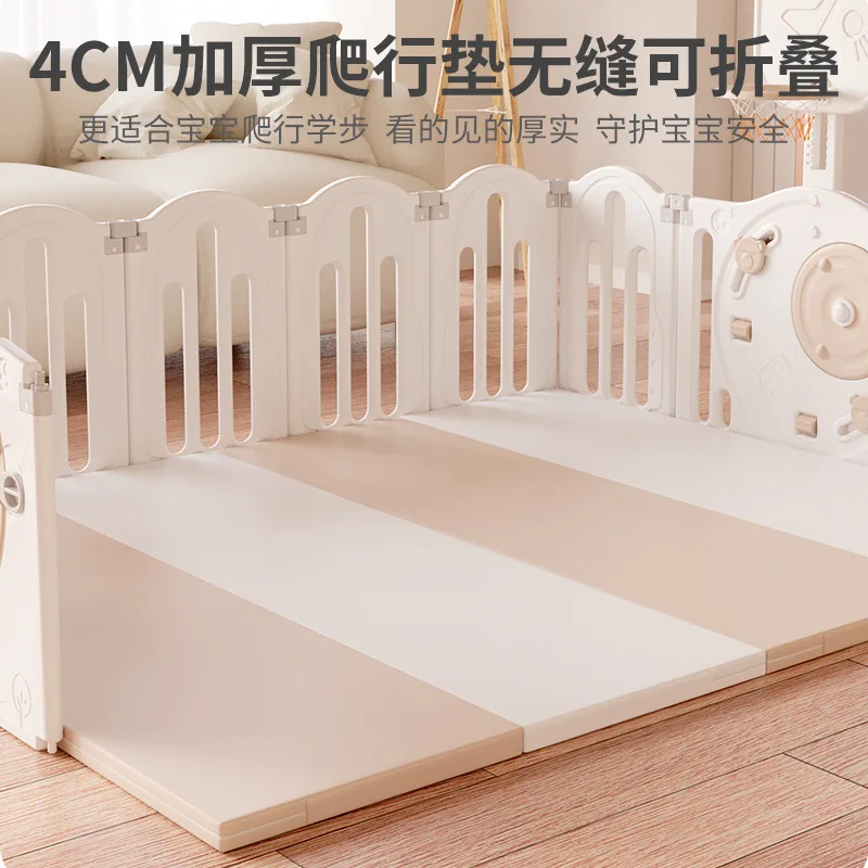 Fence Baby Guardrail Baby Indoor Home Floor Collapsible Fence Crawling Mat Children Learn To Walk Fence Kids