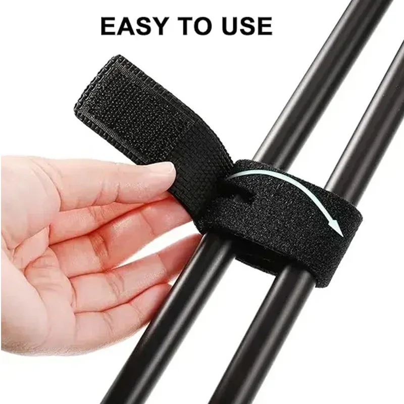 10 stücke Nicht-Slip Angelrute Krawatte Halter Strap Gürtel Tackle Elastische Wrap Bandage Band Pole Verschluss Krawatten Outdoor angeln Werkzeuge – Detail 4