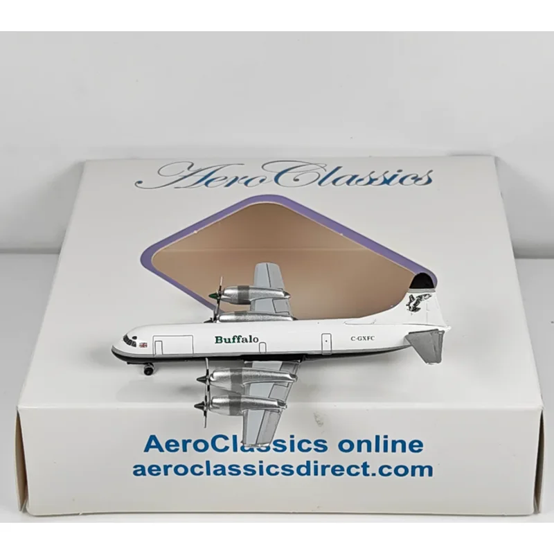 

AeroClassics 1/400 Scale Buffalo Airlines L-188 C-GXFC Die-cast Collectible Aircraft Model