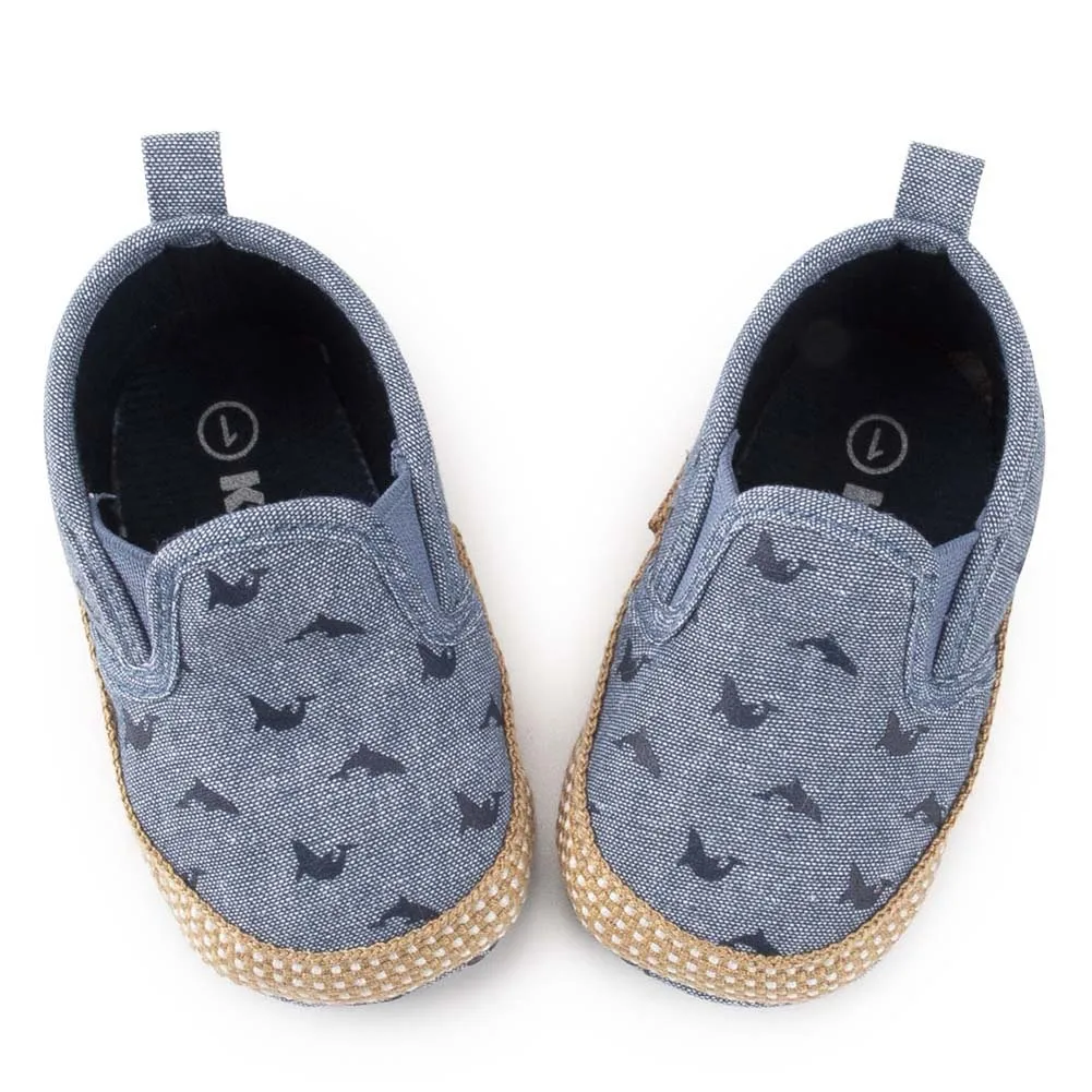 

Baywell Infant Soft Non-Slip Sole Sneakers Baby Boys Cozy Slip-on Cute Cartoon Pattern First Walkers Casual Crib Shoes 0-18M