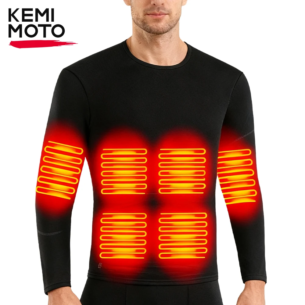 

28 Areas Winter Heated Underwear Men Women Thermal Set Warm Heating USB Soft Cotton Pants Outdoor Moto Riding Skiing Fishing