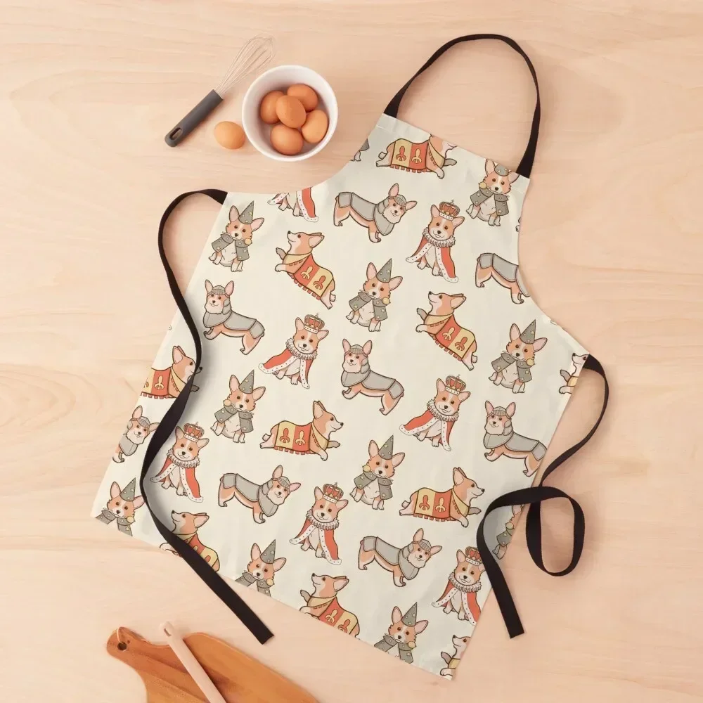 

Medieval Fantasy Corgi Apron For Cooking professional hairdressing For Kitchen Women Apron