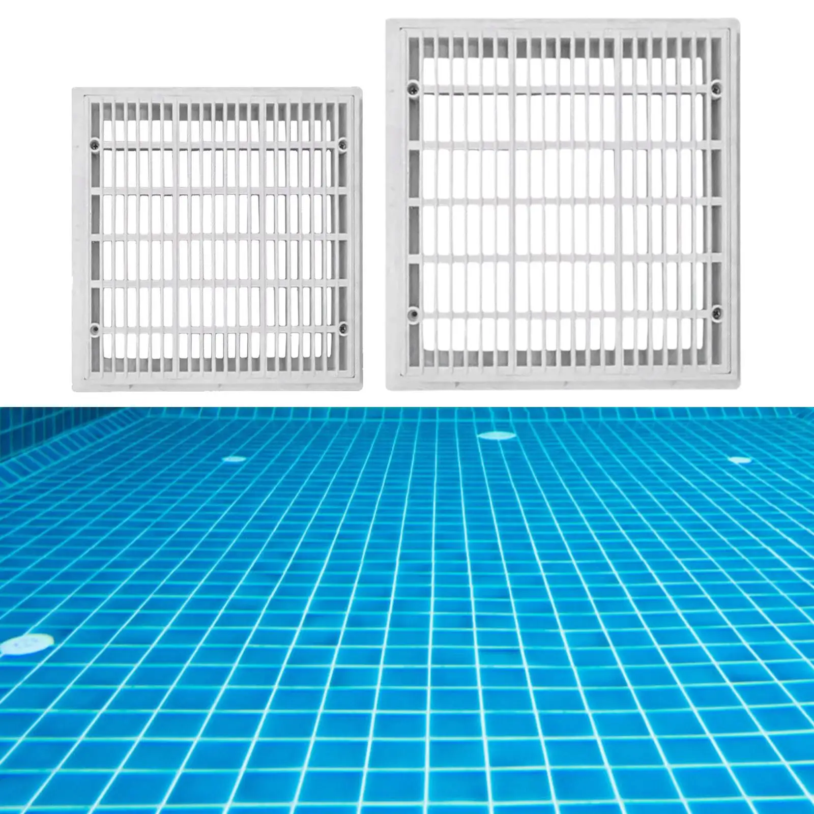 Floor Drain Grate Square Multipurpose Family Swimming Pool SPA Accessory Replacement PP Portable Pool Drainer Pool Water Outlet