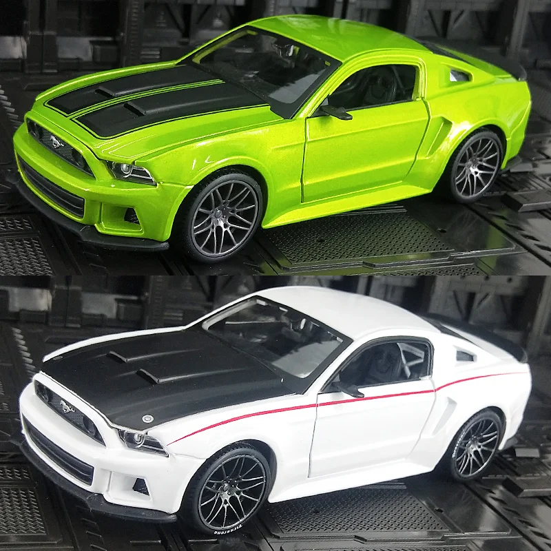 Maisto 1:24 محاكاة فورد موستانج ستريت ريسر 2014 نموذج سيارة مصنوع من خليط معدني هدية مزخرفة ثابتة ، يمكن فتح الباب #3