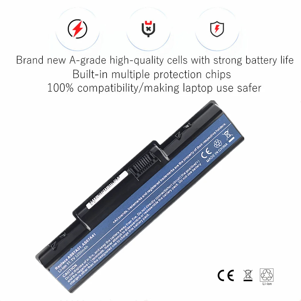 New AS07A31 AS07A32 AS07A41 AS07A42 AS07A51 AS07A52 Laptop battery For Acer Aspire BTP-AS4520G 5740 5740D 5740DG 7715Z AS5740