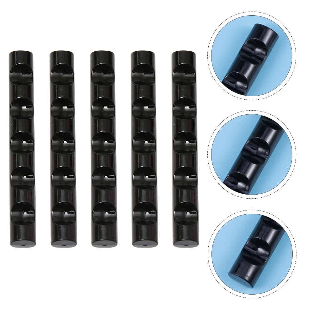 

5pcs Nail Art Pen Rack Black Storage Bracket for Salon DIY Tools Portable Protective Stand Brush Holder Accessories