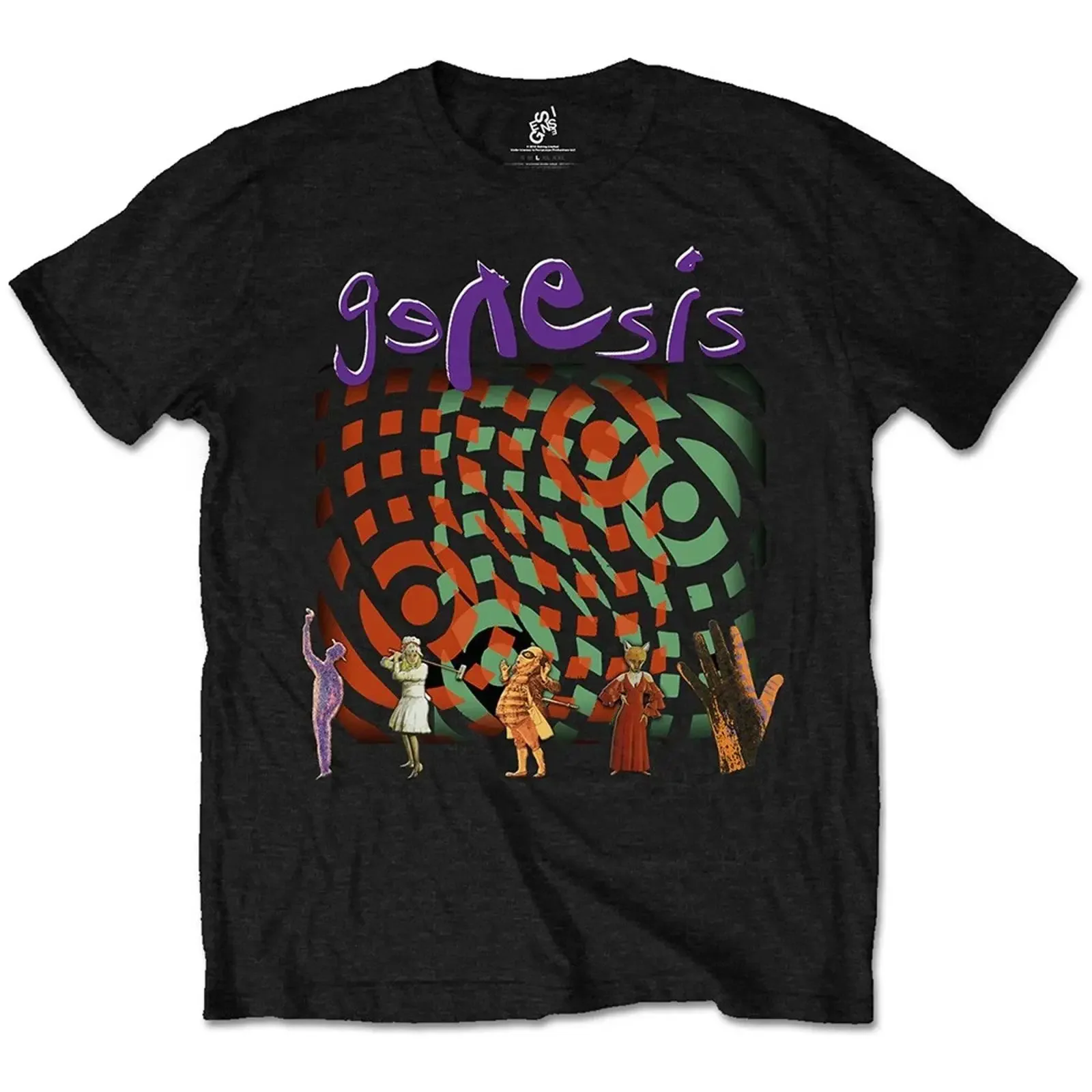 Genesis Invisible Touch Phil Collins Prog Rock offiziell Männer T Shirt Herren vintage Washed homme Casual designer clothes