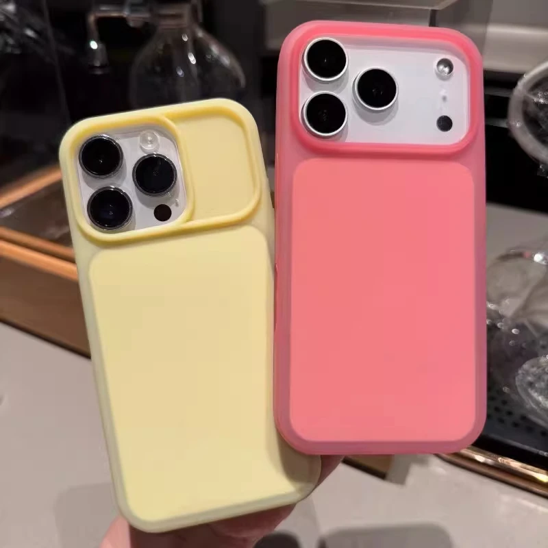 Original Flüssigsilikon Candy Jelly Farbige Matte Weiche Hülle für iPhone 18 Pro 17 16 15 Pro Max Stoßfeste Bumper-Schutzhülle – Detail 5