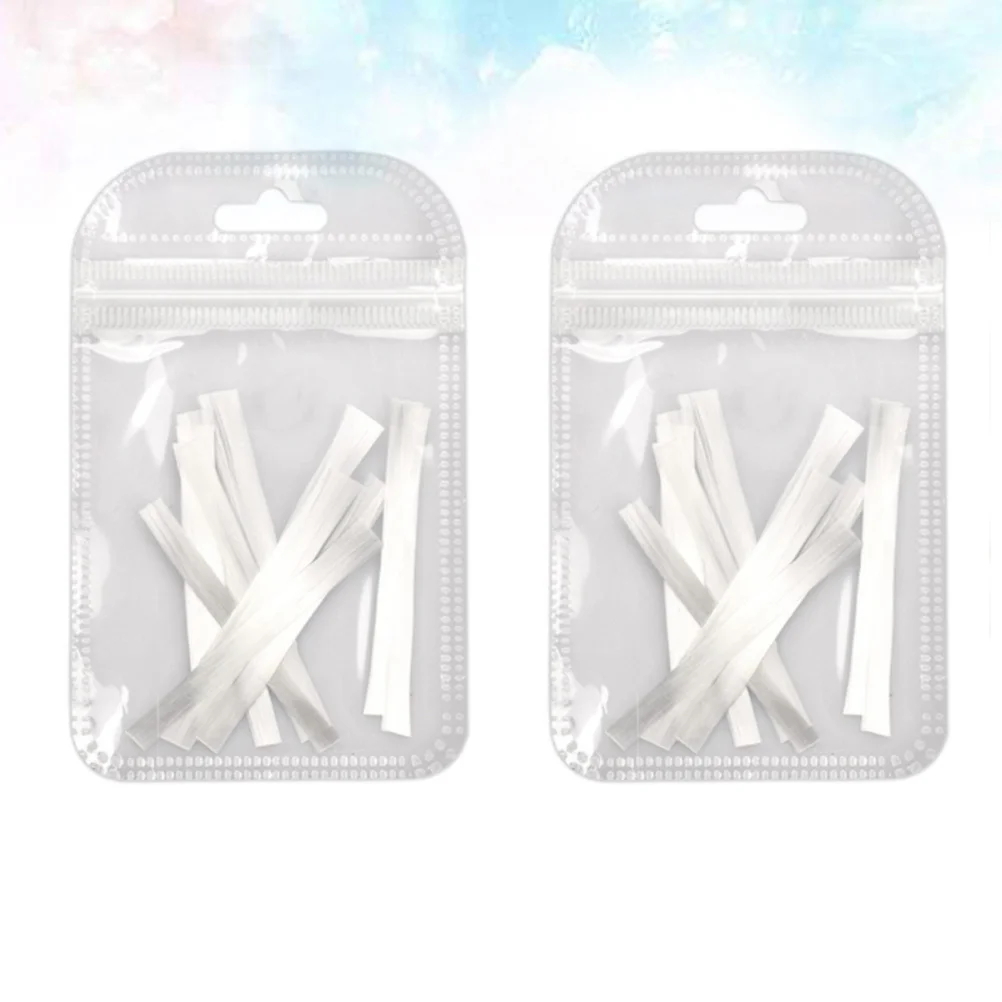 

2 Bags Nail Extension Fiber Paper Durable Lightweight Safe Sanitary Nail Art Extension Tape Fiber Sticker for Women