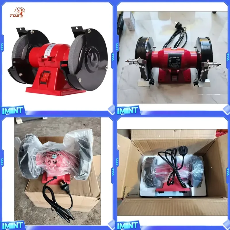 TGS MD3212-1 5-inch 6-inch Multifunctional Desktop Grinding Machine 220V Electric Rotary Polisher 2800r/min Bench Grinder