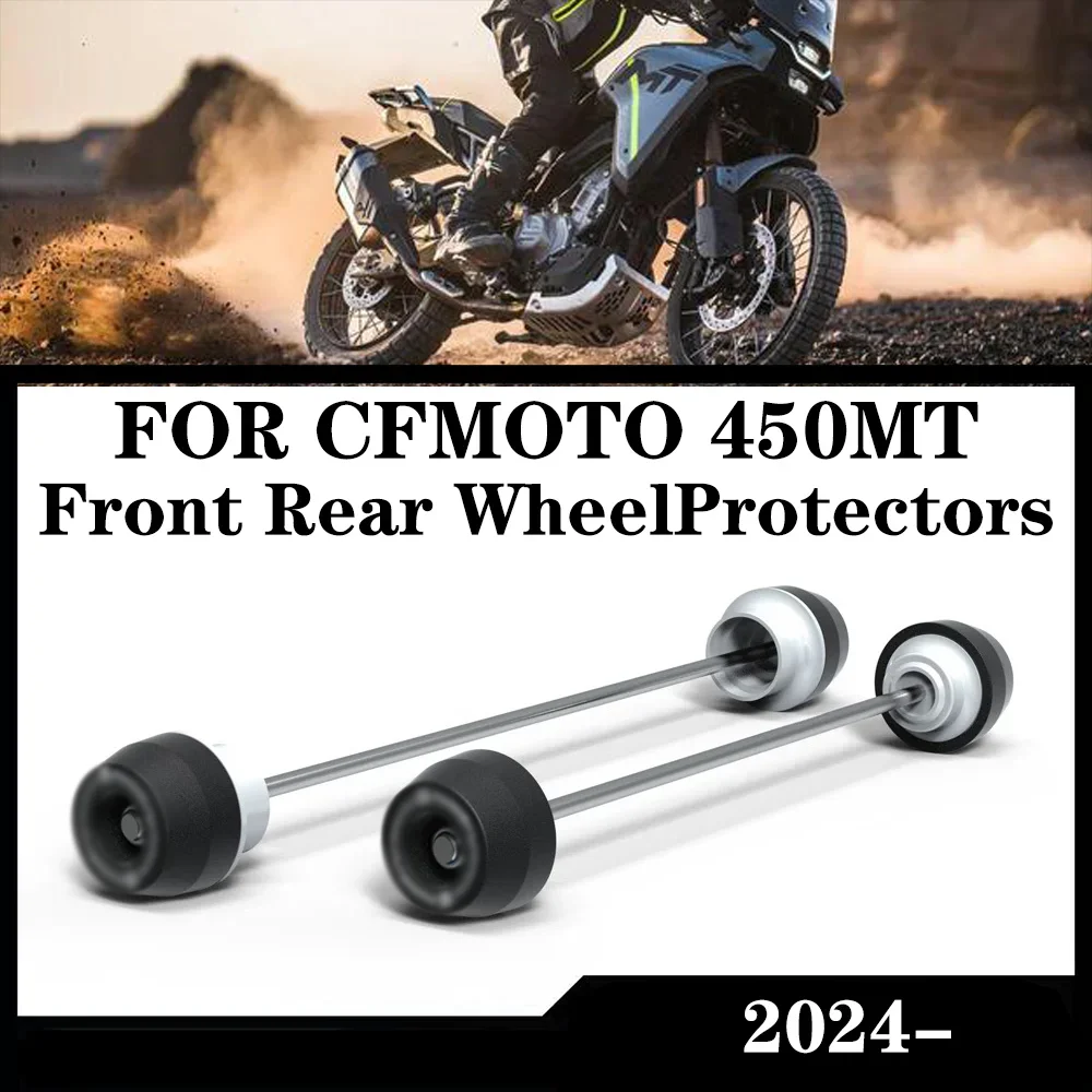 

450MT Wheel Axle Fork Crash Sliders FOR CFMOTO 450MT 450 MT 450MT MT450 Motorcycle Protector Rear Front Wheel Hub Anti-Collision