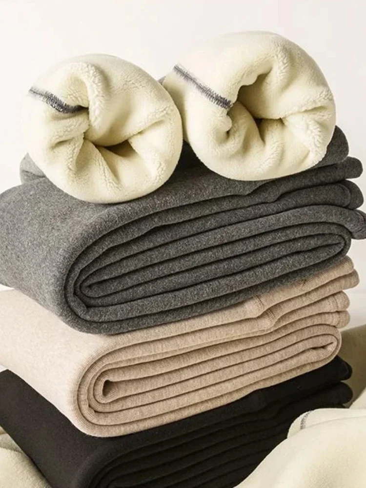 الشتاء النساء طماق القطن المخملية الصوف السراويل الضيقة الإناث يغطي الرجل عالية الخصر الحرارية تمتد سميكة الدافئة طماق للنساء #2