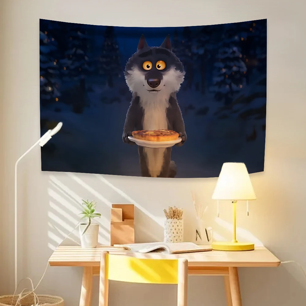 A Lonely Wolf Flag Polyester Banner 60x90cm 90x150cm Home Decor Hanging  Poster for Home Decoration Room Decor Christmas Gift