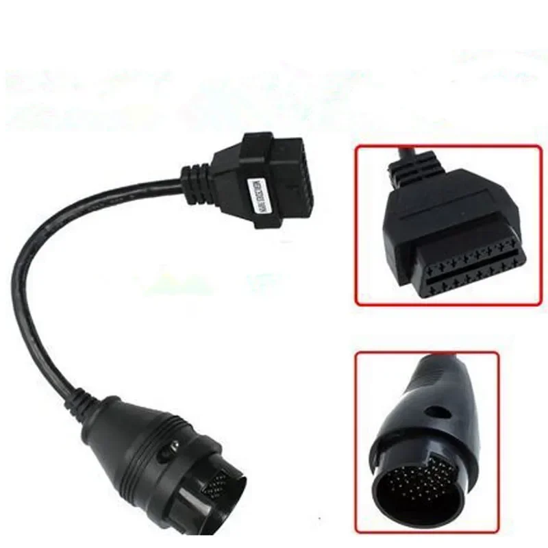 High Quality MB 38 Pin to 16 Pin OBD2 OBD Diagnostic Adapter For Mercedes 38 Pin OBD 38pin Connector For Benz 38Pin Connect