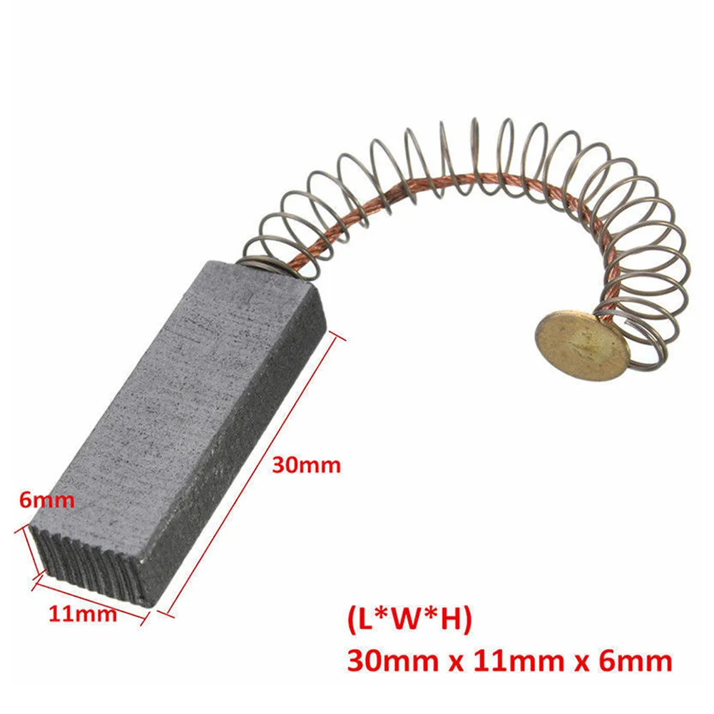 Repairing Carbon Brushes Part Replacement Spare 30*11*6mm 4pcs Accessories Electric Motor High quality Brand new