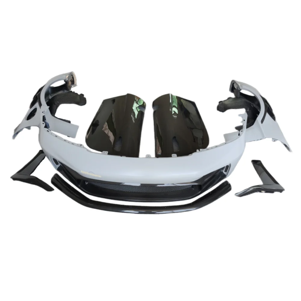 

Half Carbon Fiber GT3RS Style for Porsche 992 Carrera Improved Front Bumper Front Lip Door Panel Decorative Mudguard Body Kit