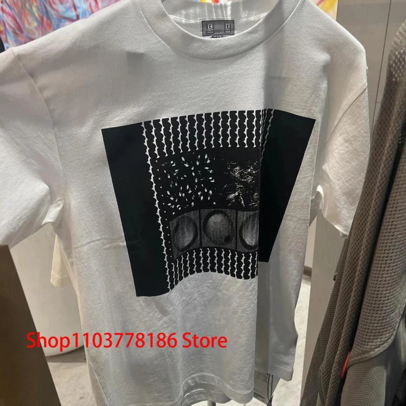 High Quality Abstract Firework Print C.E Top Tee Japanese Fashion Brand Men Women Couples Short Sleeves CAVEMPT T-shirt