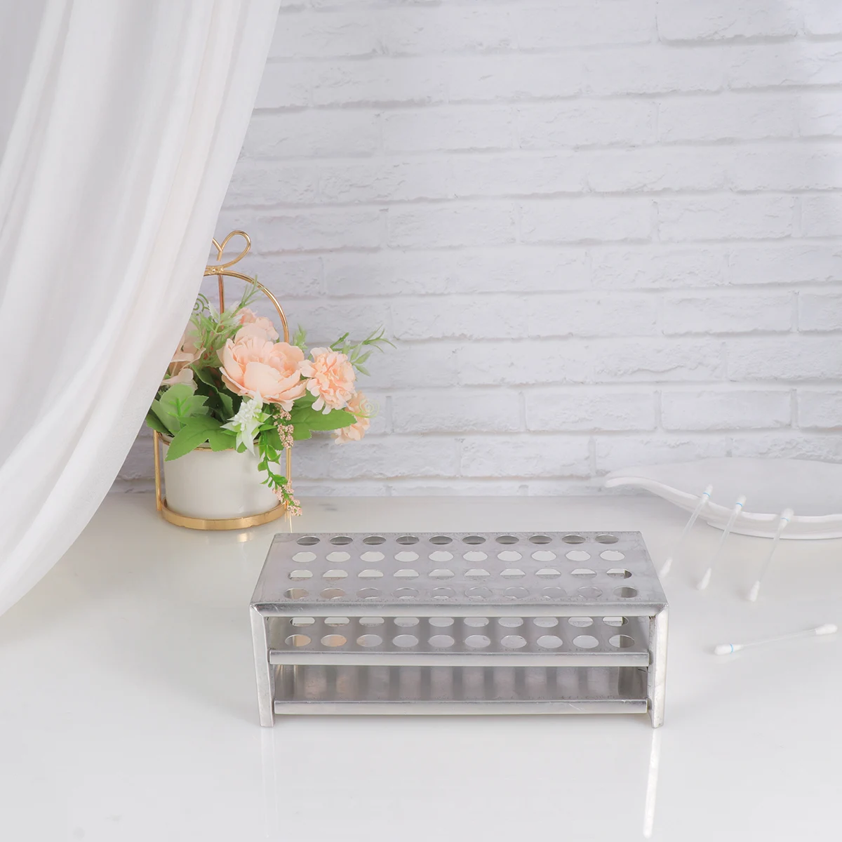 

Premium Test Sturdy Tube Rack For Test Tube Holder Lab Organizer Lightweight Storage Rack