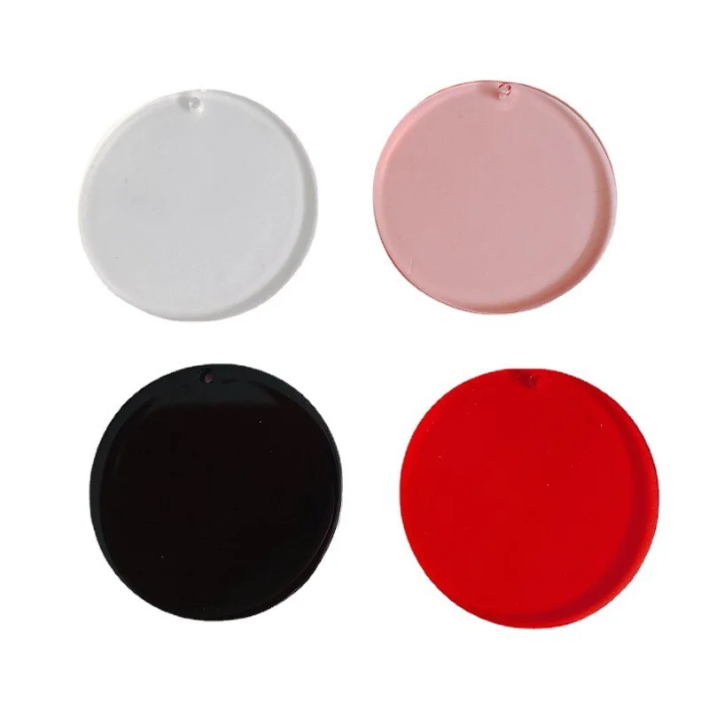 Wholesale 50pcs/lot 33mm color rounds shape acrylic beads diy jewelry garment pendant accessory