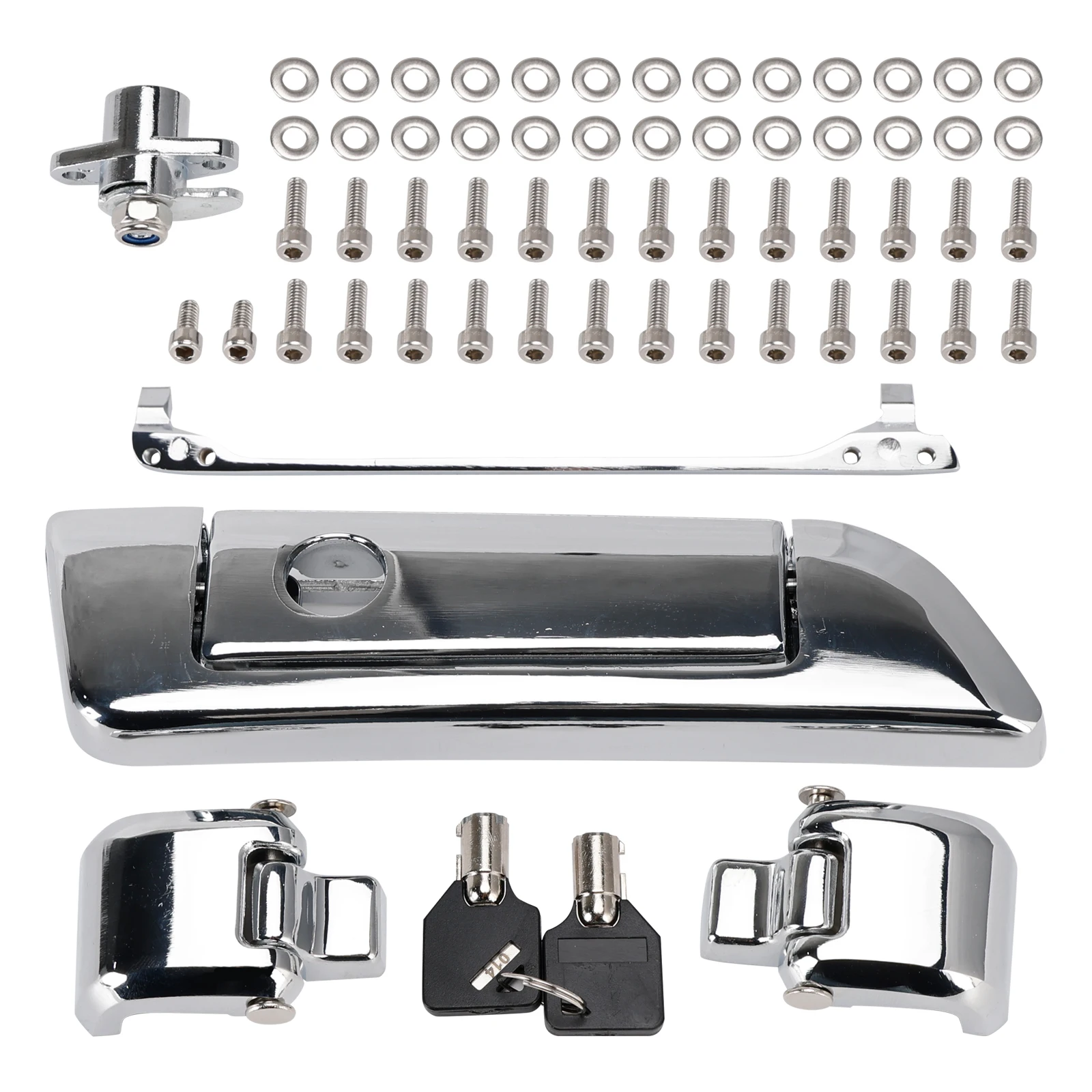 

Topteng Hinges and Latch Kit Silver For Touring Road King Electra Street Glide 2014 2015 2016 2017 2018 2019 2020 2021 2022 2023