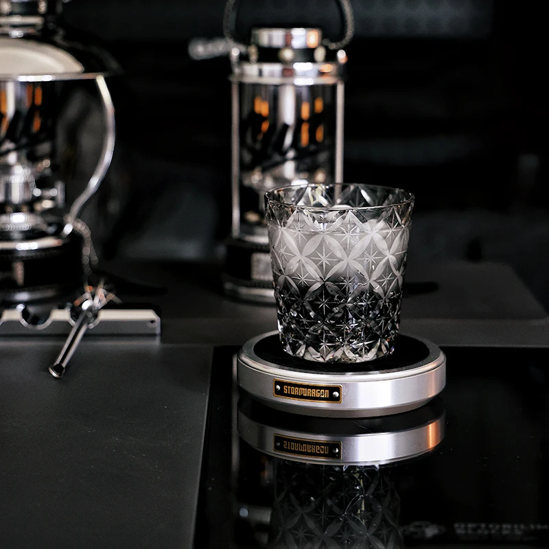 

Camping Aesthetic Cup Coaster - CNC Aluminum Base with Silicone Inlay for Creating an Atmosphere