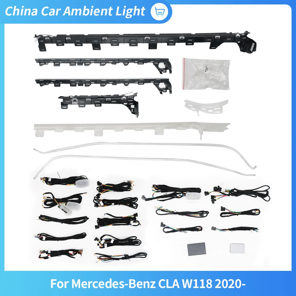 

64 Colours Ambient Light For Benz W118 CLA LED Air Vents Car Door Seats Decorative Lamp Interior car decoration