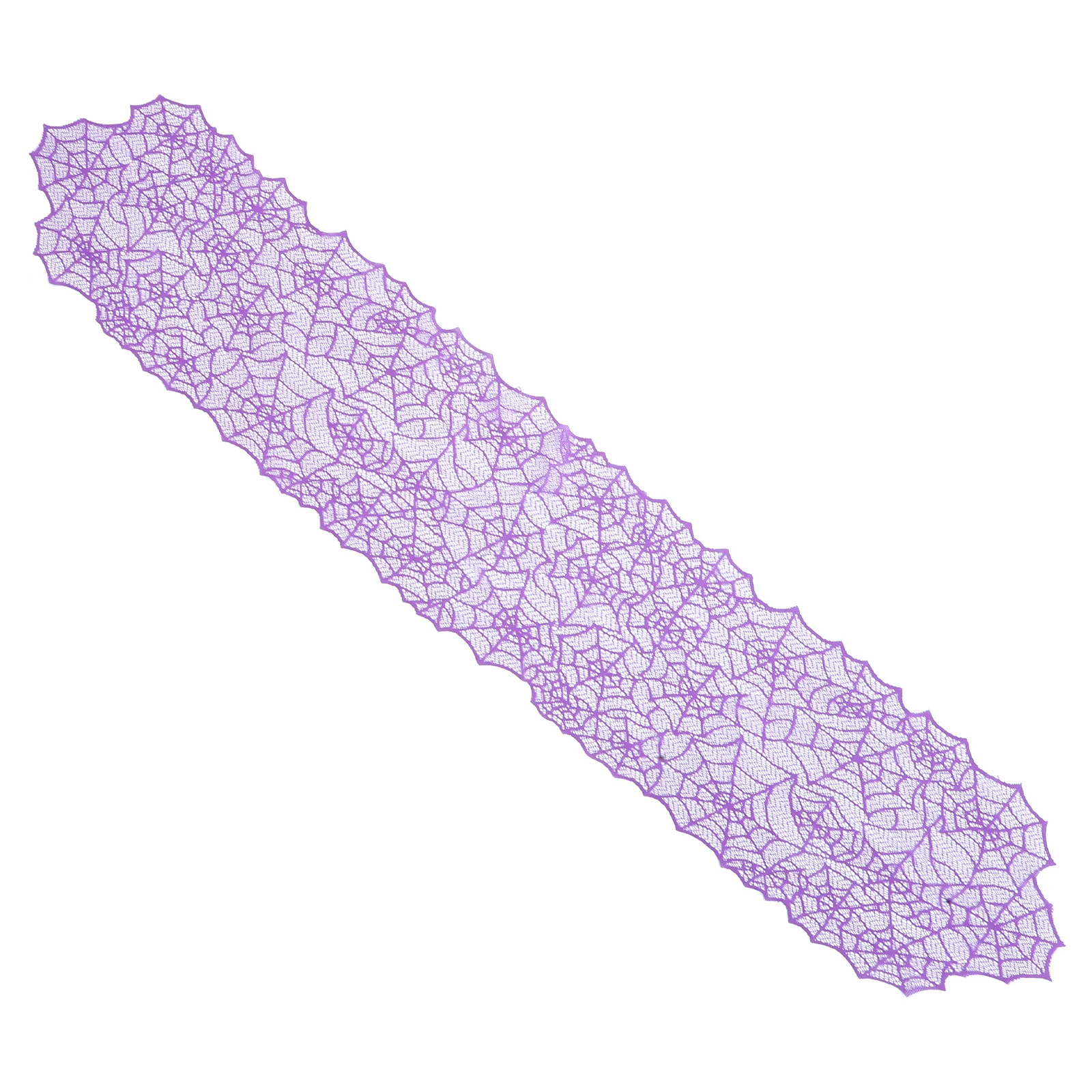 

NOLITOY Halloween Tablecloth Polyester Spider Web Lace Table Runner Vintage Holiday Decor Fireplace Table Linen