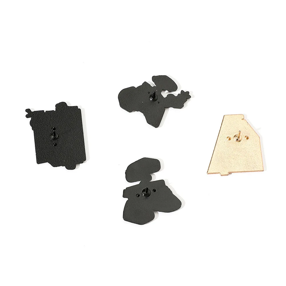 جدار E حواء الكرتون دبوس معدني روبوت سبيكة بروش بيكسار الخيال العلمي هدية لمحبي الأفلام الرسوم المتحركة جامعي الإكسسوارات