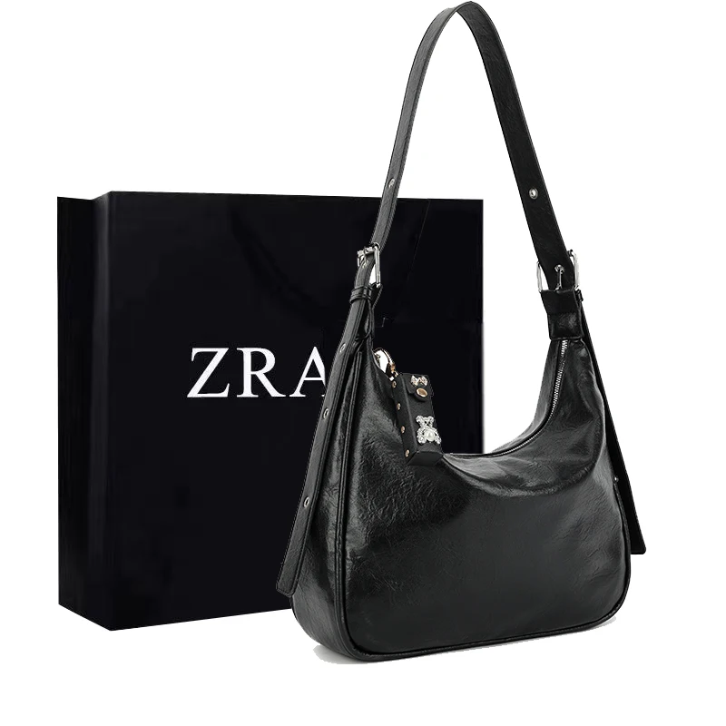 

Teenage Girls With Pendant Casual Crossbody Bag New Retro College Style Casual Solid Color Ultra Soft Washed bag