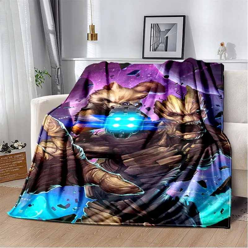 

Marvel Guardians of the Galaxy HD Poster Printed Blanket Travel Picnic Blanket Children's Adult Household Blankets Gift