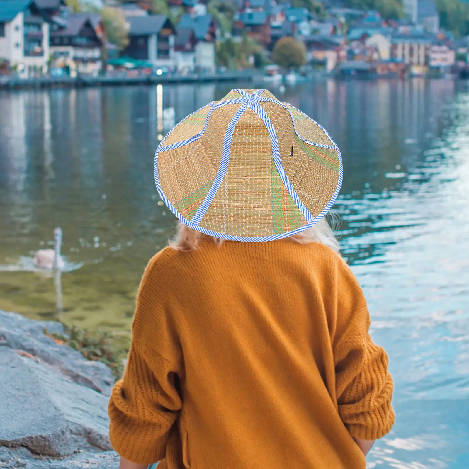 

Складная пляжная шляпа с широкими полями, соломенная шляпа от солнца для лета, защиты от солнца, для садоводства, сельского хозяйства, походов, путешествий, УФ-защита, теневая защита